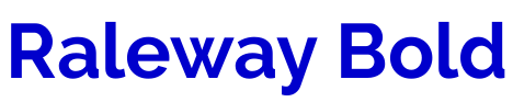 Raleway Bold フォント